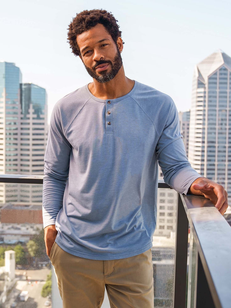 Wedgewood Slim Fit Long Sleeve Henley