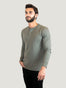 Mercury Green Long Sleeve Henley