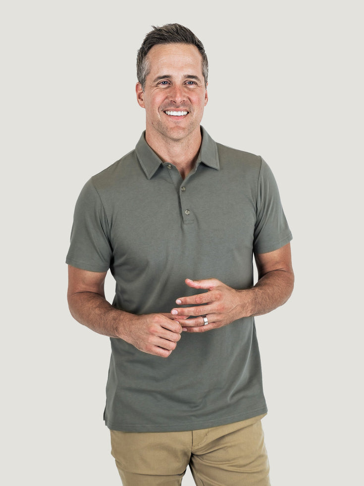 Torrey Polo Mercury Green | Fresh Clean Threads Canada