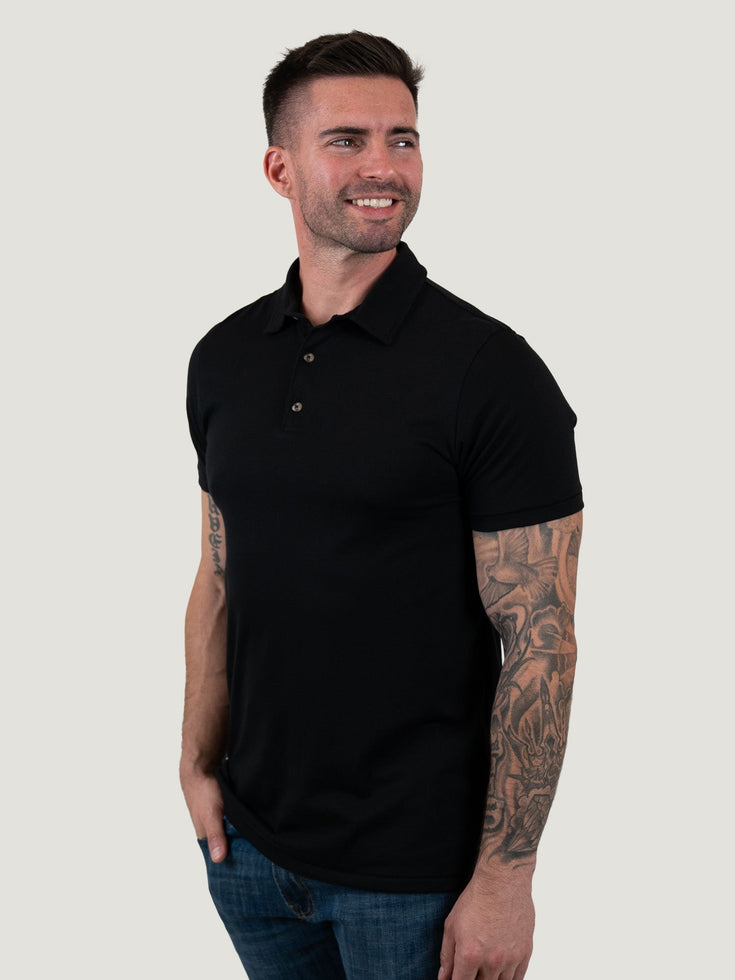 Torrey Polo Black | Fresh Clean Threads Canada