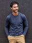 Long Sleeve Odyseey Blue T-Shirt | Fresh Clean Threads Canada
