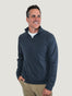 Ribbed cuff Odyssey Blue Quarter Zip | Fresh Clean Threads Canada