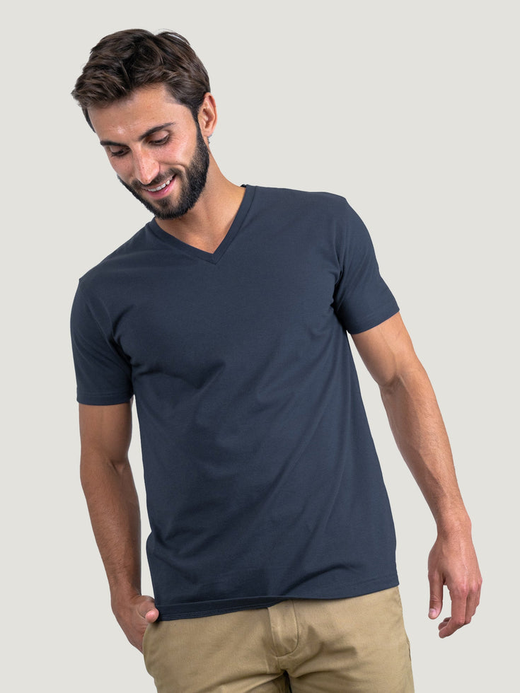 Odyssey Blue V-Neck Tee | Men's V-Neck T-shirt Collection