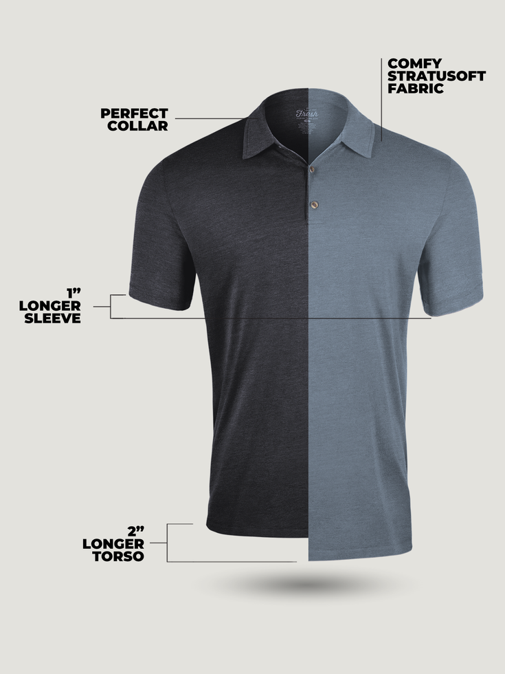 A Longer Polo for Longer Torsos | Fresh Clean Threads Canada