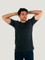 Tall Charcoal Crew Neck with 5cm longer torso| Fresh Clean Threads Canada