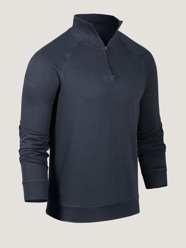 Odyssey Blue Quarter Zip Ghost | Fresh Clean Threads Canada
