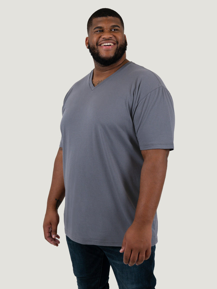 Slate V Neck Stratusoft Tee | Fresh Clean Threads Canada