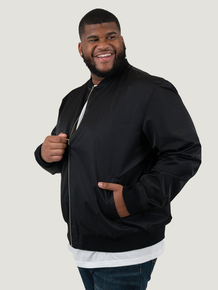 Completely Reversible Black Bomber Jacket | Fresh Clean Threads Canada