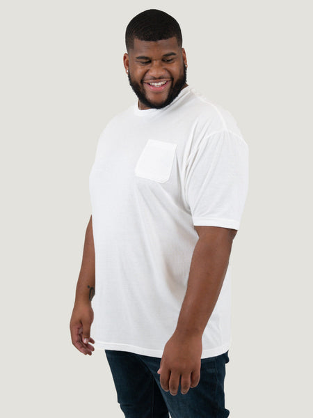 3XL White Pocket Tee | Fresh Clean Threads Canada