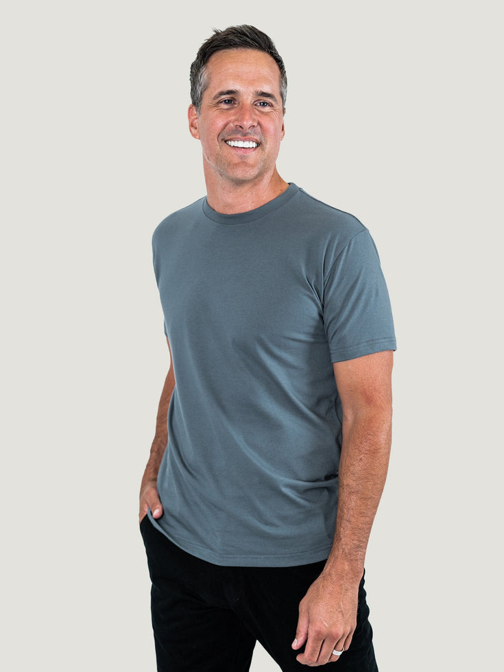 Storm Blue Crew Neck | Fresh Clean Threads Canada