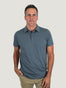 Storm Blue Stratusoft Torrey Polo | Fresh Clean Threads Canada