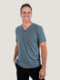 Storm Blue V-Neck | Fresh Clean Threads Canada