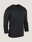Black Long Sleeve Henley | Fresh Clean Threads Canada