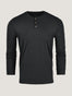 Black Long Sleeve Henley | Fresh Clean Threads Canada
