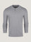 Heather Grey Long Sleeve Henley