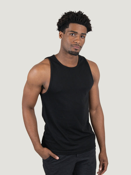 Black Pacific Beach Tank Top | Lifestyle in Medium | Fresh Clean Threads Canada