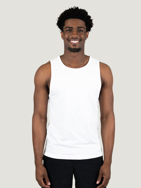 White Pacific Beach Tank Top | Fresh Clean Threads Canada