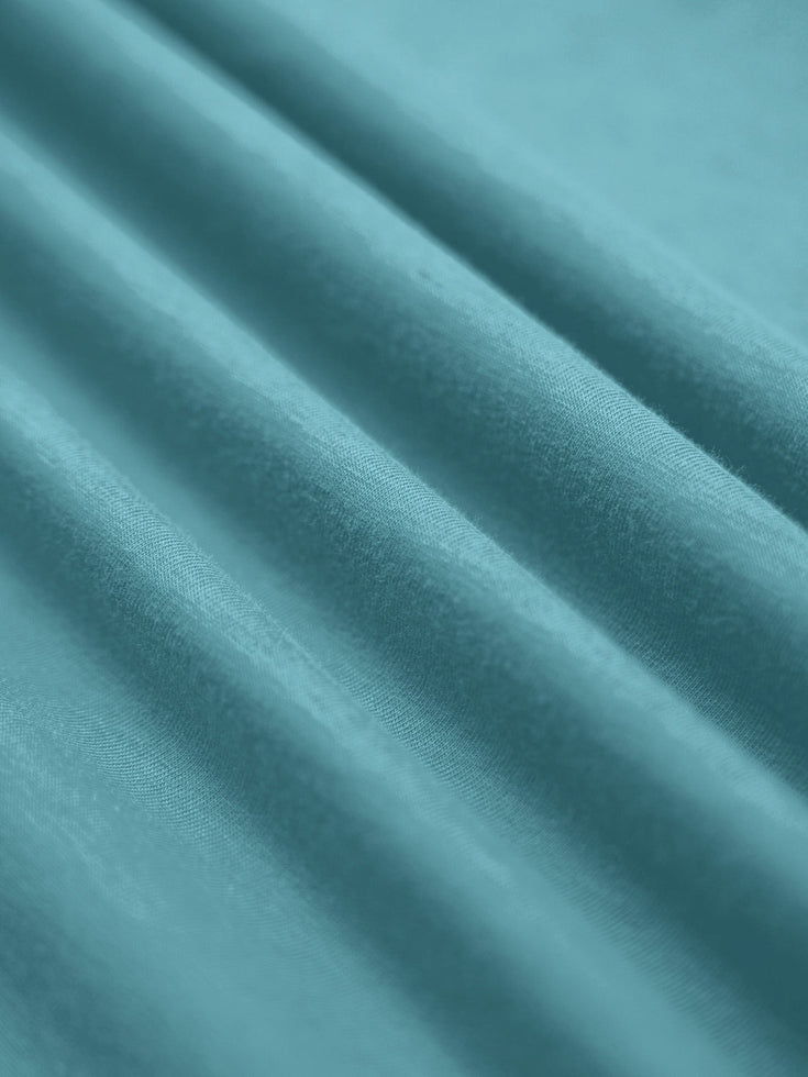 Vintage Blue Crew Neck Fabric Swatch | Fresh Clean Threads Canada