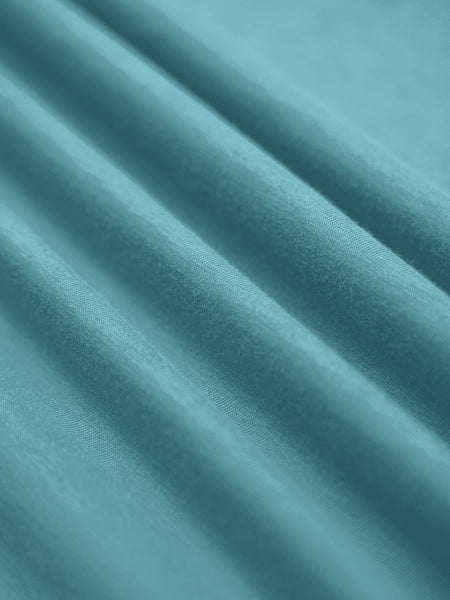 Vintage Blue V-Neck Tee Fabric Swatch | Fresh Clean Threads Canada