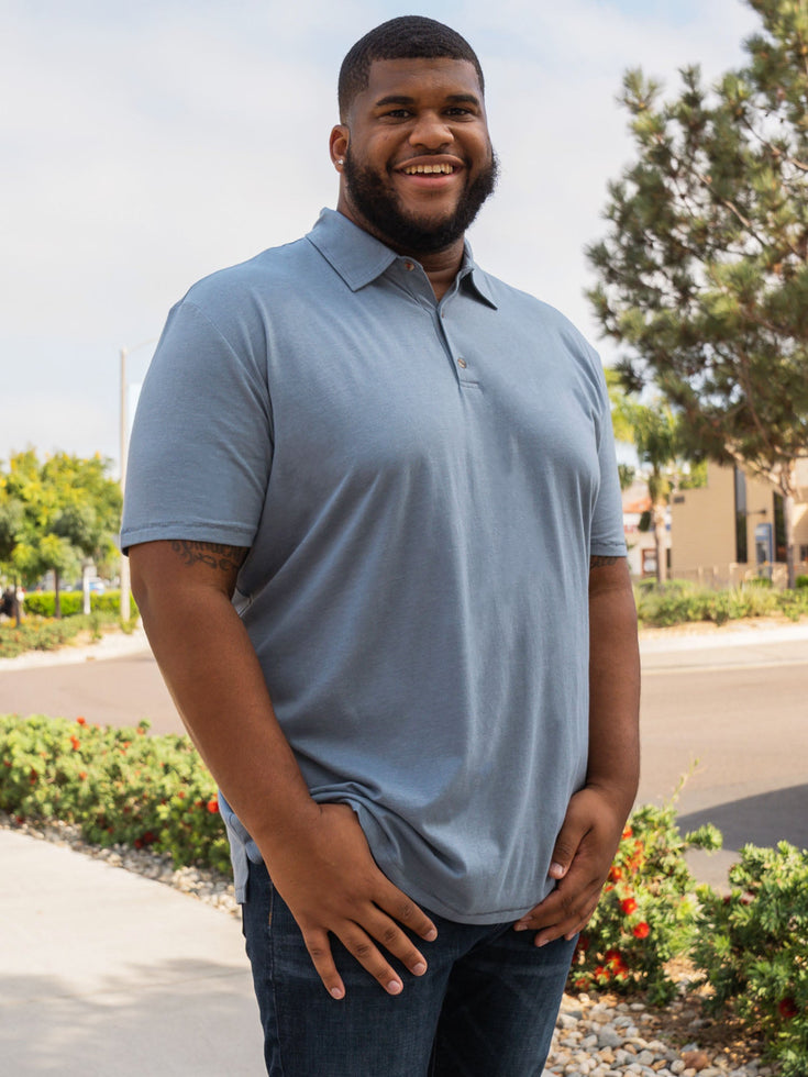 Wedgewood Torrey Polo with never twist collar | Fresh Clean Threads Canada